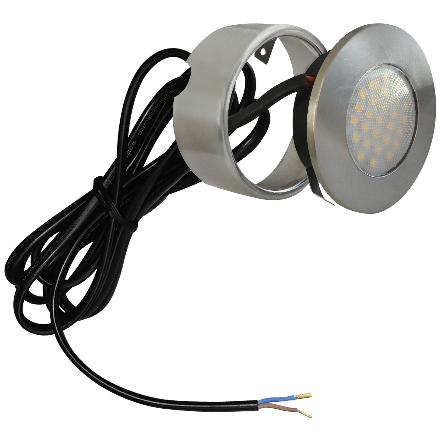 Eterna CLEDCIR LED Cabinet Downlight Brushed Nickel