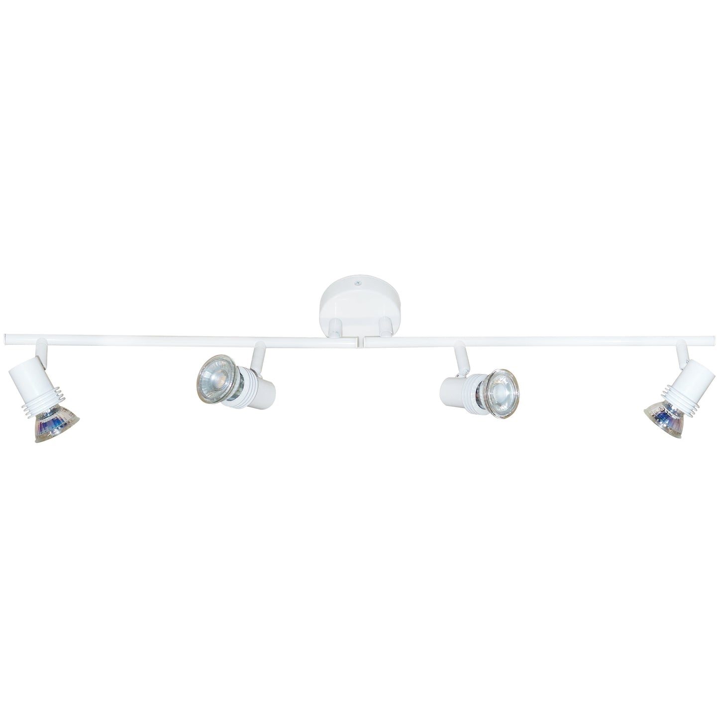 Eterna SPOT4WH GU10 Quad Spotlight Split Bar White