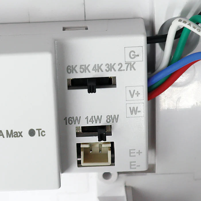 Eterna E02LNACIW Lina Power and CCT Switchable IP66 Eyelid Bulkhead White