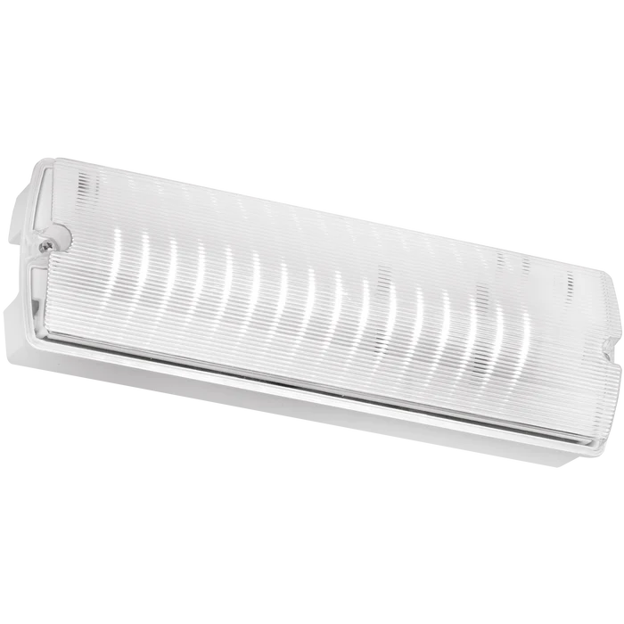 Eterna KEM3BULKLI 4W Li-ion LED Maintained Emergency Bulkhead with ISO 7010 Legend Set