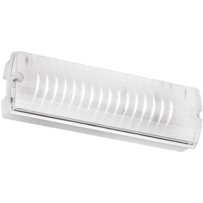 Eterna KEM3BULKLI 4W Li-ion LED Maintained Emergency Bulkhead with ISO 7010 Legend Set