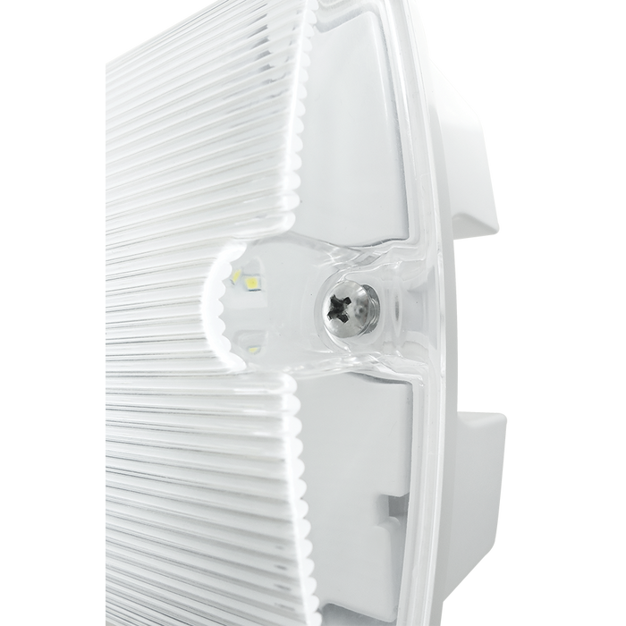 Eterna KEM3BULKLI 4W Li-ion LED Maintained Emergency Bulkhead with ISO 7010 Legend Set