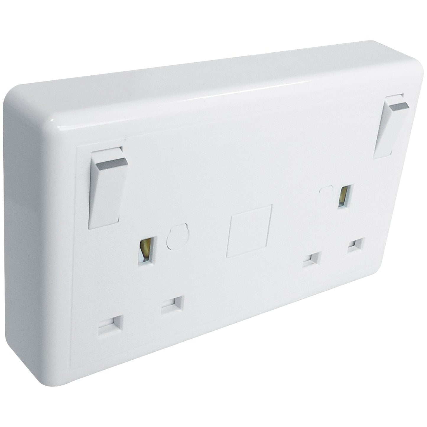 Eterna Converter Socket 1 to 2 Gang White