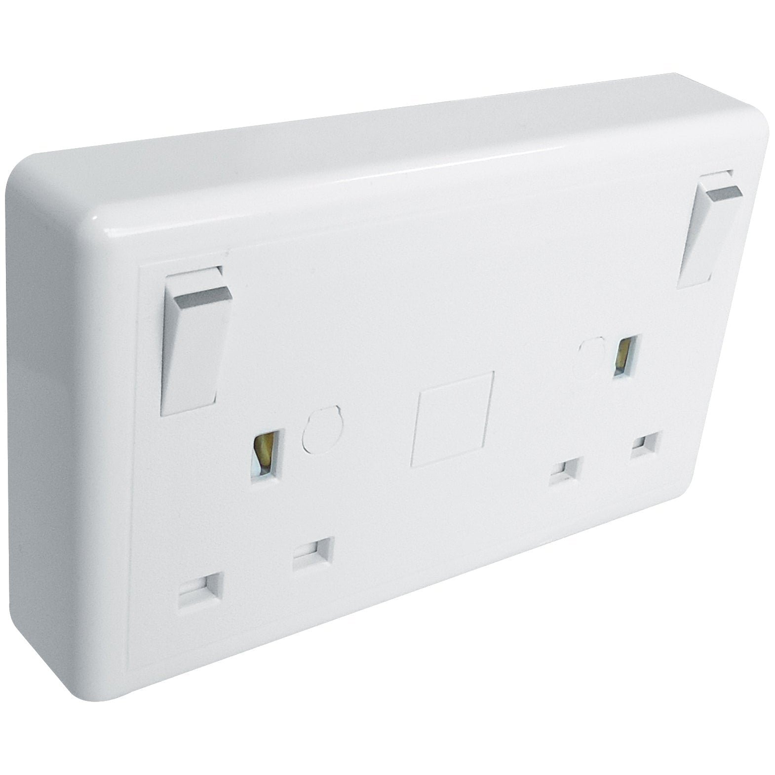 Eterna Converter Socket 1 to 2 Gang White