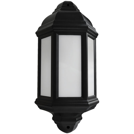 Eterna VECOHBK 7W LED Half Lantern Black