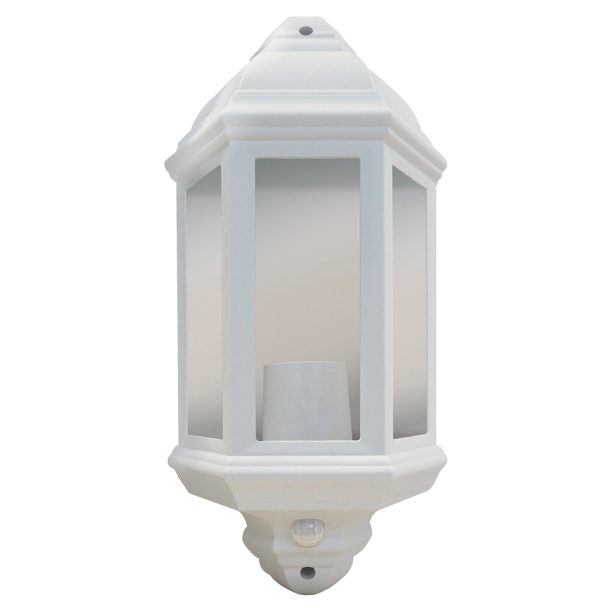 Eterna PIRHL60WH Half Lantern with 120° PIR White