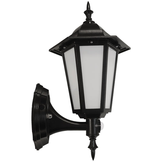 Eterna VECOFPIRBK 7W LED Full Lantern PIR Black